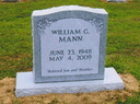 Mann-gray-granite-monument